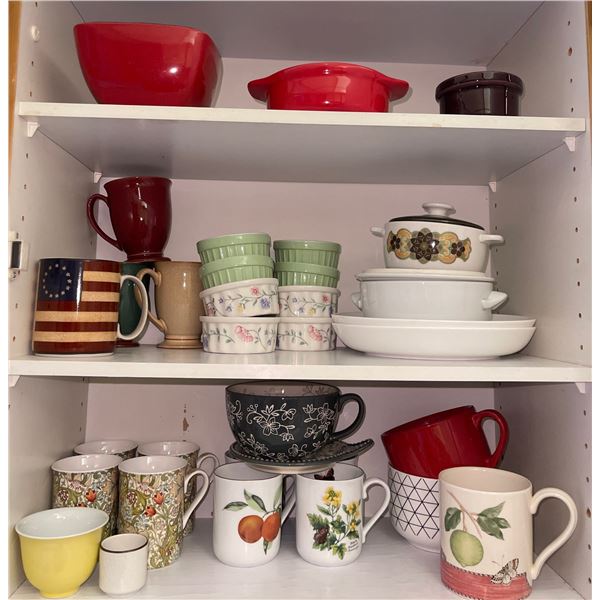 Assorted Vintage Dishware & Coffee Mugs & More