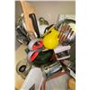 Image 4 : Bundle Of Kitchen Needs  Knives, Grater, Scissors, Measuring Spoons, Pepper Mill, Flipper & More