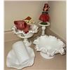 Image 1 : Assorted Milk Glass Pieces w/ Hula Dance Girl & Glass Pig