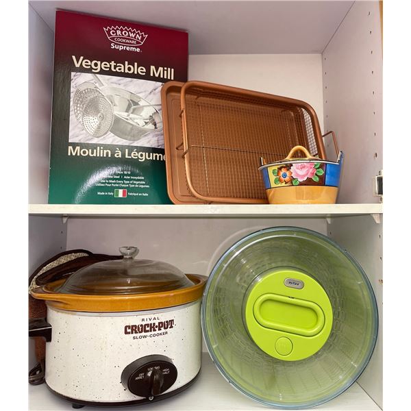 Rival Crock-Pot Slow Cooker, Vegetable Mill, Oven Pan & More