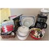 Image 1 : Sunbeam 12 Cup Coffee Pot, Roaster, Casserole Dishes, Kitchen BBq Utensils Plus Angel Food Pan