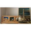 Image 1 : Wall Divider, Matching Frame & Eiffel Tower Picture  6ft tall Room Divider