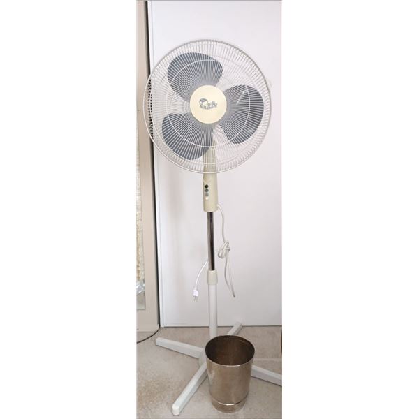 Hampton Bay Large Oscillating Fan & Trash Can