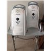 Image 2 : Two Honeywell Quick Steam Humidifiers w/ Bed Table Plus One Large Square Shaped Fans 29" x 29"tall