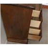 Image 2 : Vintage Solid Wood Dresser  Tallboy Four Drawers  28" x 20" x 48' tall