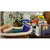 Image 1 : Two Large Stacked Fully Loaded Baskets Of Books For Any Interest