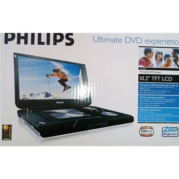 Philips Ultimate DVD experience Portable DVD player in Box