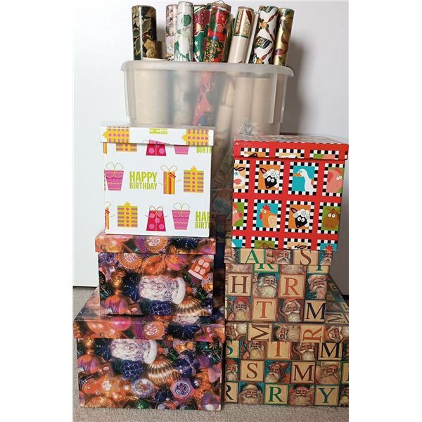 Assorted Christmas Wrap & Decorations