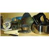 Image 1 : Assortment of Kitchen Items & Decorations   Strainer, Mixer, Cannister, Fish Decoration w/Jug & Cup