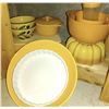 Image 1 : Mustard Color Kitchen Decor & Mixing Bowls, Angel Food Cake Pan, Casserole Dish, Bowls,