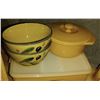 Image 3 : Mustard Color Kitchen Decor & Mixing Bowls, Angel Food Cake Pan, Casserole Dish, Bowls,