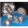 Image 6 : Beautiful Pots & Pans Very Large Some Small, Strainers Measuring Cups & More