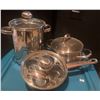 Image 8 : Beautiful Pots & Pans Very Large Some Small, Strainers Measuring Cups & More