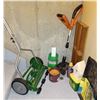 Image 1 : Collection of Outdoor & Yard Items  Weed Whacker, Push Mower & More
