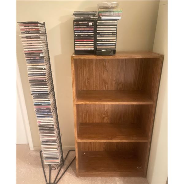 Vintage CD Rack w/ Shelf