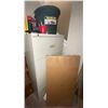 Image 1 : Brand New Alleby Desk (Needs Assembling) From Ikea W/ Office Set Up  File Cabinet And Large Tote Of