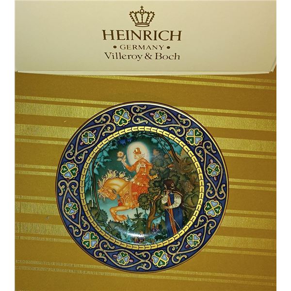 Heinrich Germany  Villeroy & Bach Collectible Plates (3) See Photographs