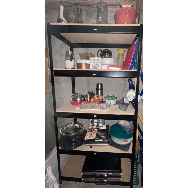 Heavy Duty Storage Shelf  Shelving for Basement Or Garage 40"w x 24"d x 77" tall  Items not Included
