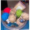 Image 2 : Assortment of Yarn, Wool & Other Needle Crafts ++Bonus Crafting Supplies