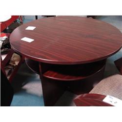Mahogany Round Conference Table