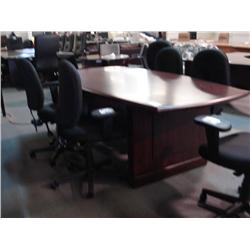 Mahogany Traditional 8-ft Boardroom Table