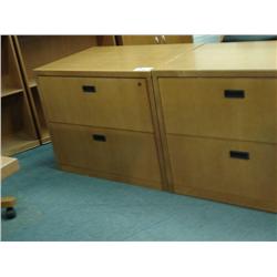 Maple 2 Drawer Filing Cabinet