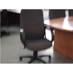 Black Cloth Highback Gaslift Chair