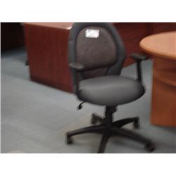 Grey Cloth Gaslift Chair