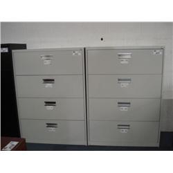 Beige Metal 4 Drawer Filing Cabinet