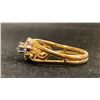 Image 2 : 14K LADIES RING SET WITH SAPPHIRES AND DIAMONDS (3.2G)