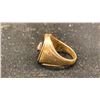 Image 2 : 10K MENS RING SET WITH ONYX AND DIAMOND (0.1CT, 11.2G)