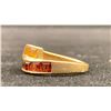 Image 2 : 10K LADIES RING SET WITH GARNETS AND CITRINES (2.9G)