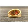 Image 3 : 9K LADIES RING SET WITH GARNET AND WHITE STONES (4.1G)