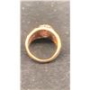 Image 4 : 9K LADIES RING SET WITH GARNET AND WHITE STONES (4.1G)