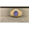Image 1 : 10K MENS RING SET WITH SAPPHIRE (7.6G)