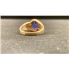 Image 3 : 10K MENS RING SET WITH SAPPHIRE (7.6G)