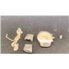 Image 1 : MISC JEWELRY INCLUDING SILVER CHAIN AND TAG HEUER WRISTWATCH 4.6G SILVER