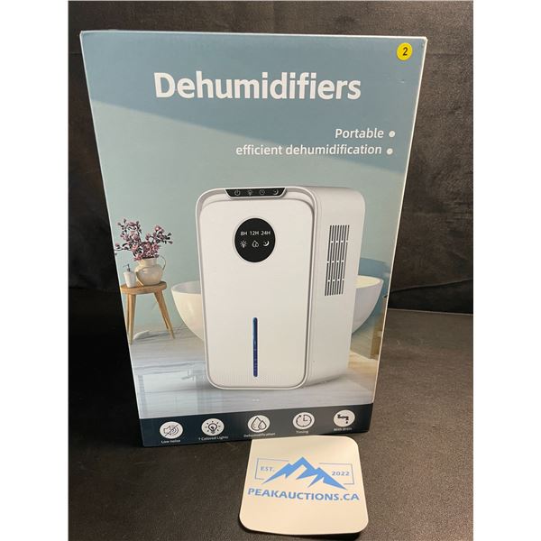 1 Large Household Dehumidifier (85oz Capacity) w/ LCD Display & 7-Colored Night Light - Brand New!