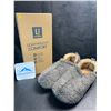 Image 1 : 1 Pair of LongBay Mens Sherpa Memory Foam Slippers w/ Grip Bottom - Size 11-12 - New in Box