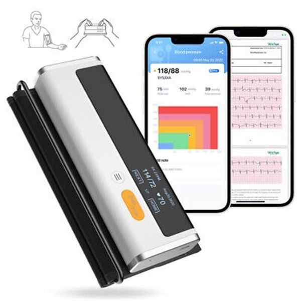 1 CheckMe BP2 Wireless Blood Pressure Monitor with Bluetooth/App ECG Analysis Function - New Sealed