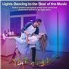 Image 6 : 1 Smart RGB LED Floor Lamp with App & Remote Control + Music Sync Function - NEW