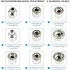 Image 5 : 1 Microdermabrasion Facial Device w/ 9pcs Diamond Derma Heads for Face/Body Skin Care - New