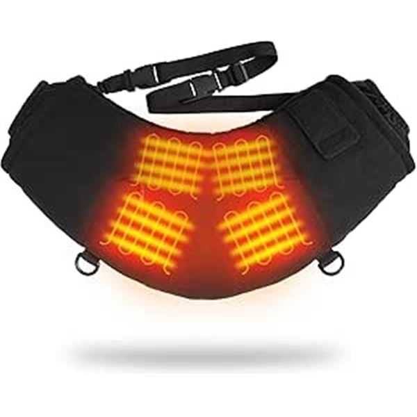 1 Ptahdus Heated Hand Warmer Pouch w/ 7.4V Rechargeable Battery; 4 Heating Areas - New