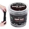 Image 1 : 2 Tubs of Calpalmy Form Clay; Moldable Cosplay Foam Clay (Black) - 300G Each - New