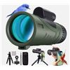 Image 1 : 1 High-Power (80x100) HD Monocular Telescope w/ Tripod Stand - New Sealed!