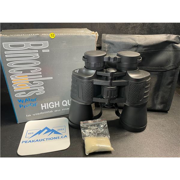 1 Pair of High-Power Binoculars (20x50) - Lightweight Long Range Waterproof Design - Brand New