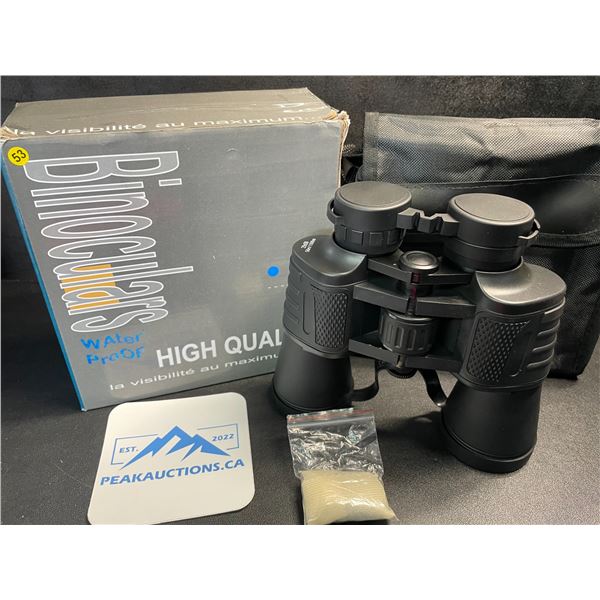 1 Pair of High-Power Binoculars (20x50) - Lightweight Long Range Waterproof Design - Brand New