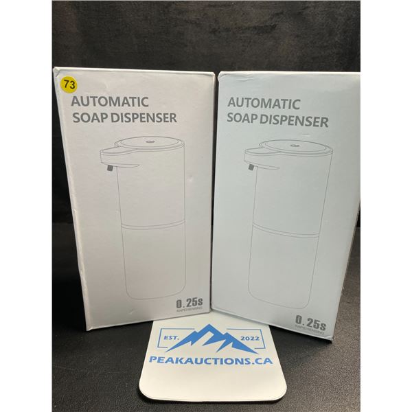 2 Automatic Foaming Soap Dispensers - Touchless/Wall-Mountable Soap Dispensers - New
