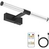 Image 1 : 1 LED Battery Operated Picture Light for Walls - 15.75 Inches - Rechargeable/Remote Control - New!