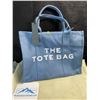 Image 1 : 1 Canvas 'The Tote Bag' Handbag Travel Bag/Purse - Blue - 12.6" x 10.2" x 5.9" Size - Brand New